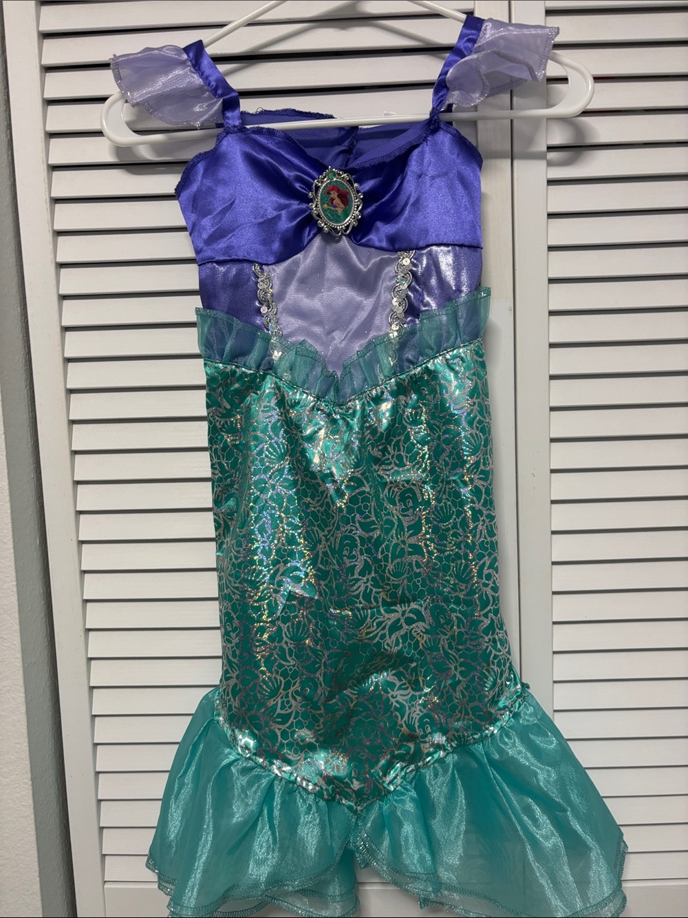 Girl's Purple and Teal Mermaid Costume Dress